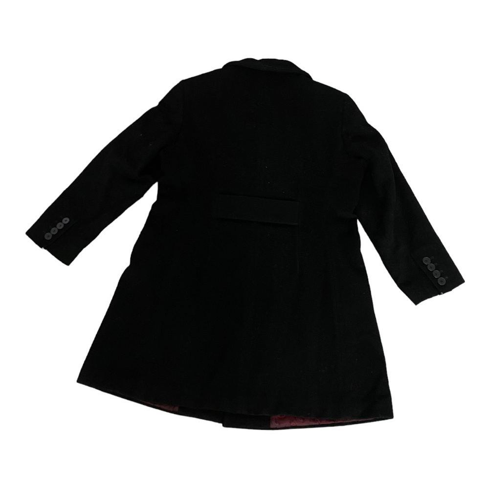 Anne Klein Black Single Breasted Wool Coat 12P - Picture 2 of 12